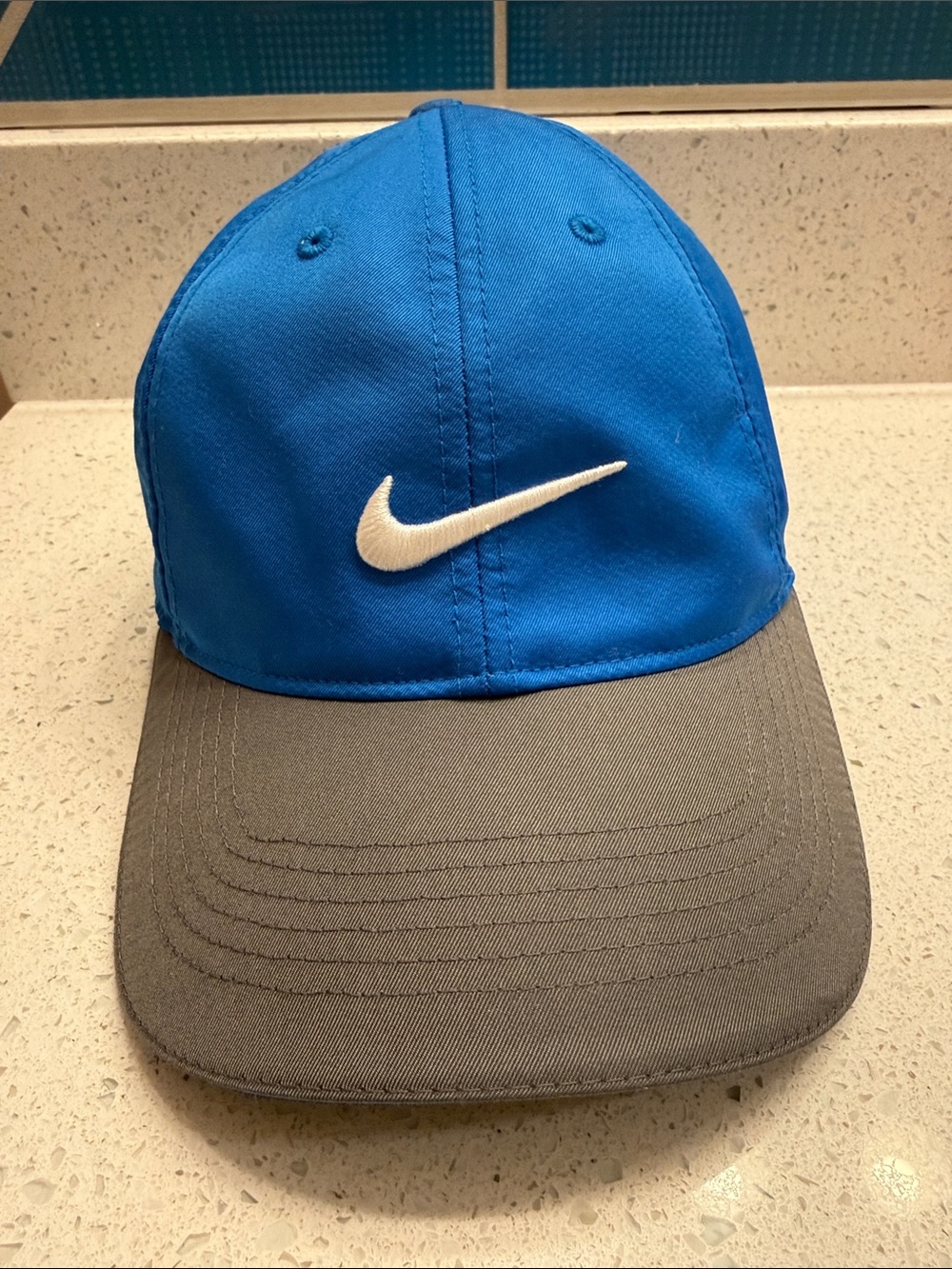 Nike Golf Blue with Gray Brim and White Swoosh